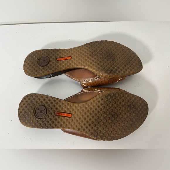 Cole Haan Womens Size 8 Leather Slide Sandals Brown Black - Picture 7 of 8